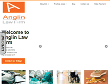 Tablet Screenshot of anglinlawfirm.com